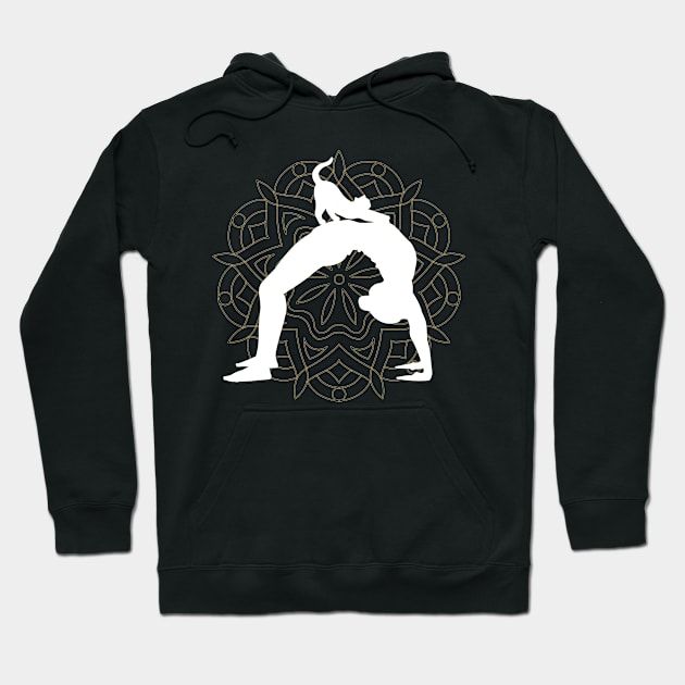 Yoga Cats Meditation Mandala Namaste Hoodie by RRDESIGN